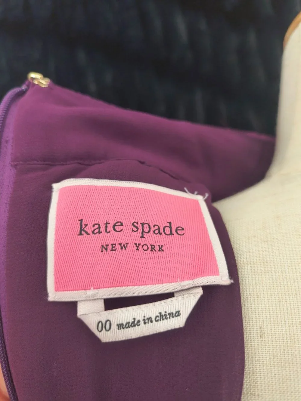 Kate Spade Ombre Sequin Shift Dress Magenta Purple Pink - Size 00